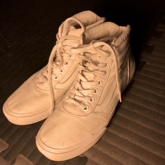 Vans Shoes - white high top vans